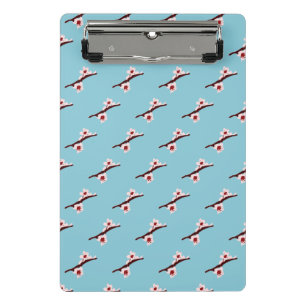 Mini Porte-bloc Fleur de cerisier, Sakura, motif floral rose