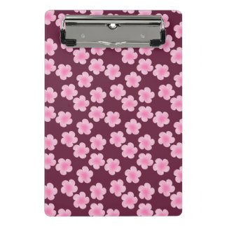 Mini Porte-bloc Fleur Frangipani rose Motif sans couture