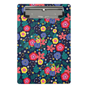 Mini Porte-bloc Fleurs Décoratives Et Feuille Motif-48675