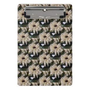 Mini Porte-bloc Fleurs et coeurs en cascade