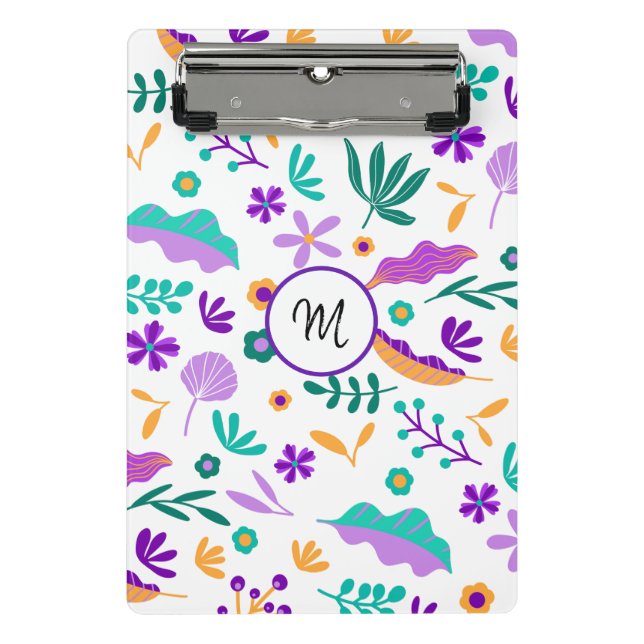 Mini Porte-bloc Fleurs et Feuilles modernes mignons (Devant)