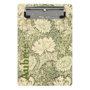 Mini Porte-bloc Fleurs modèle WM Morris Ajouter un nom