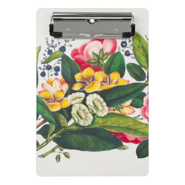Mini Porte-bloc Fleurs Vintages botaniques (Devant)