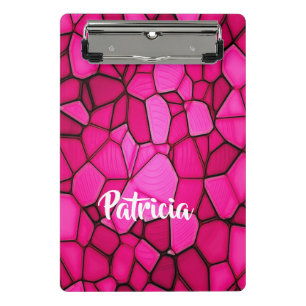 Mini Porte-bloc Formes en pierre rose à motif