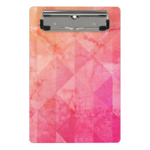 Mini Porte-bloc Fuchsia rose orange moderne aquarelle