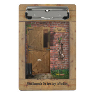 Mini Porte-bloc Grange / Porte - bloc stable (personnalisable)