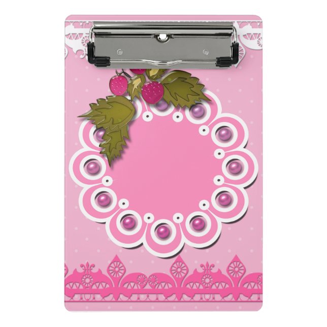 Mini Porte-bloc Grattage rose (Devant)