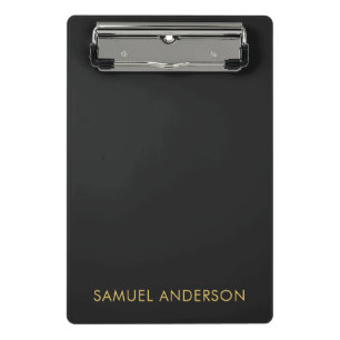 Mini Porte-bloc Grey Gold Color Professional Ajouter un nom