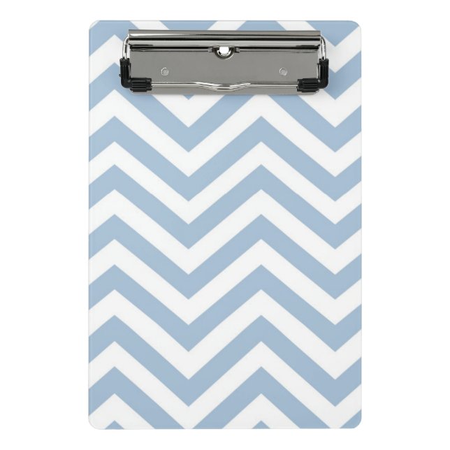 Mini Porte-bloc Grunge bleu-clair Chevron texturisé (Devant)