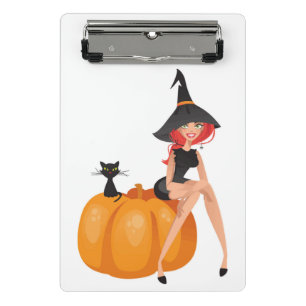 MINI PORTE-BLOC HALLOWEEN WITCH