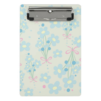 Mini Porte-bloc Harmonie bleu et rose doux