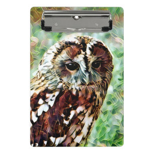 MINI PORTE-BLOC HIBOU