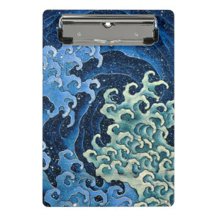 Mini Porte-bloc Hokusai Vague féminine Océan Vintage