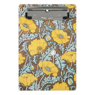 Mini Porte-bloc Illustration de l'art du pavot Flower Nouveau