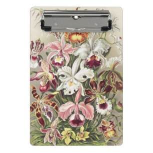 Mini Porte-bloc Impression botanique vintage d'orchidée par Ernst