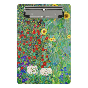 Mini Porte-bloc Jardin Agricole Gustav Klimt Avec Peinture De Fleu