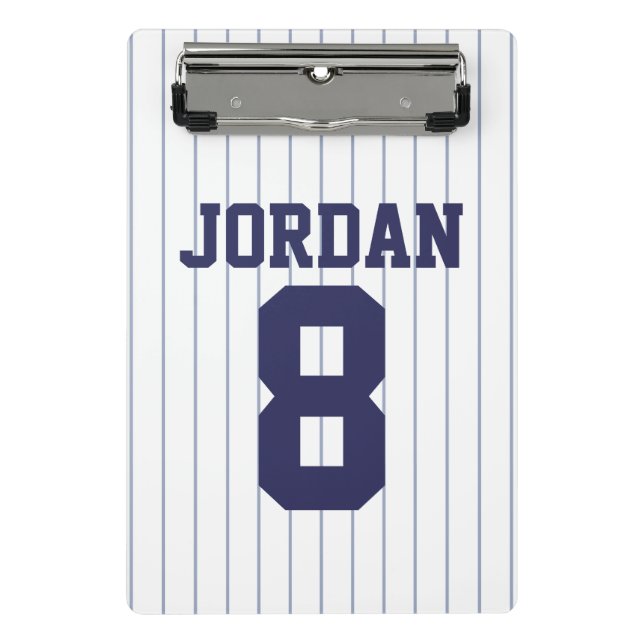 Mini Porte-bloc Jersey de baseball avec nom et numéro personnalisé (Devant)