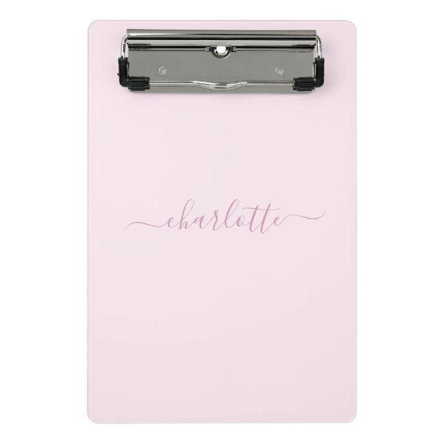 Mini Porte-bloc Joli rose et blanc doux (Devant)