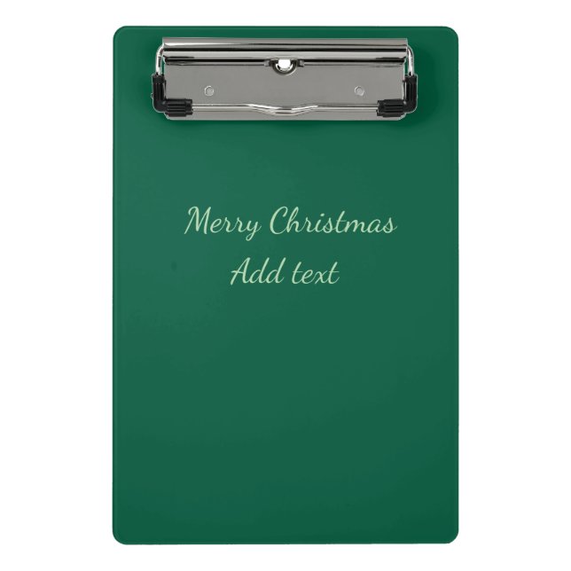 Mini Porte-bloc Joyeux Noël vert plaine solo arrière - plan vacanc (Devant)