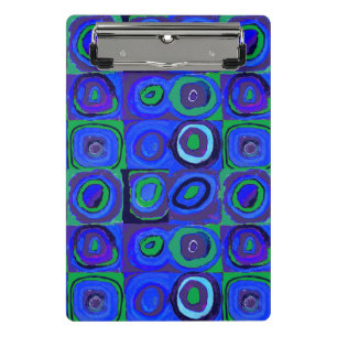 Mini Porte-bloc Kandinsky Farbstudie Quadrate Carrés bleus