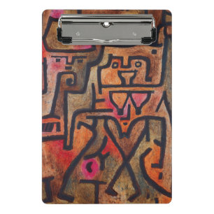 Mini Porte-bloc Klee Expressionniste Forêt Abstraite Art Moderne