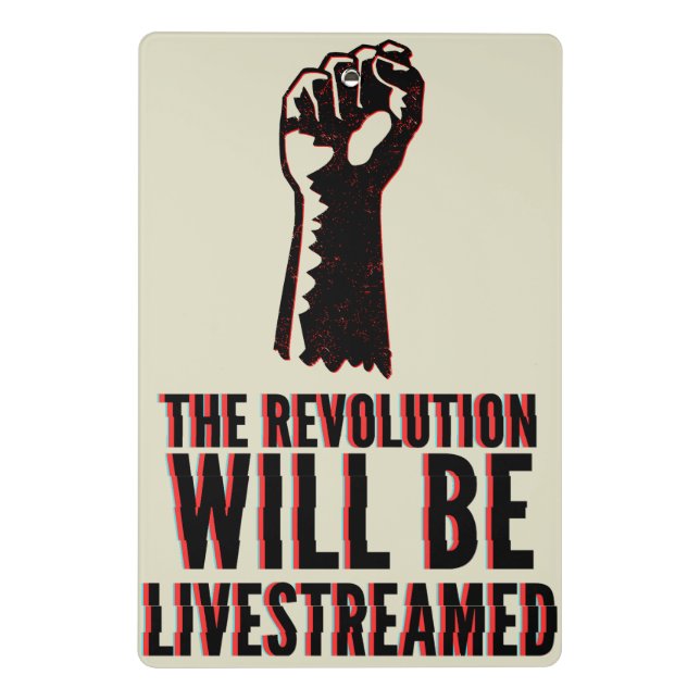 Mini Porte-bloc La révolution sera livestreamed (Dos)