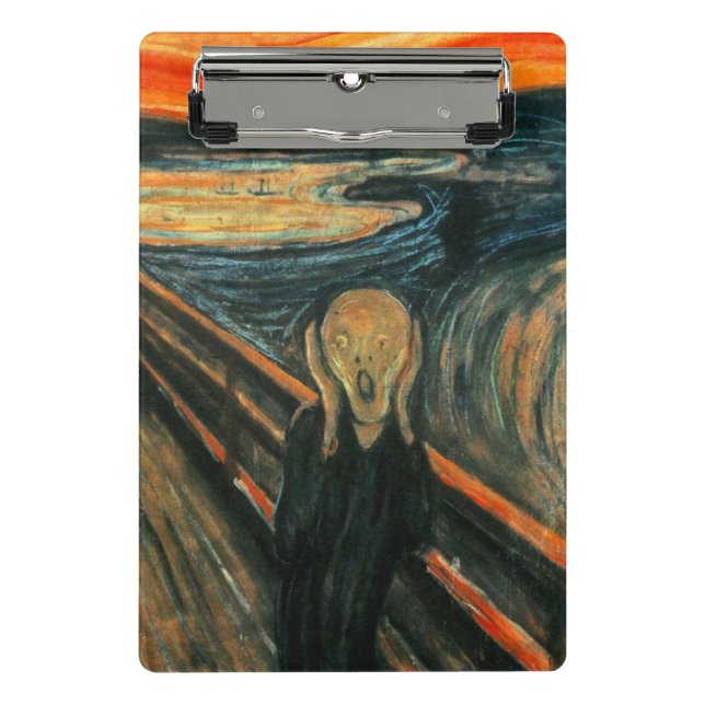 Mini Porte-bloc Le cri Edvard Munch Art Expressionniste Moderne (Devant)