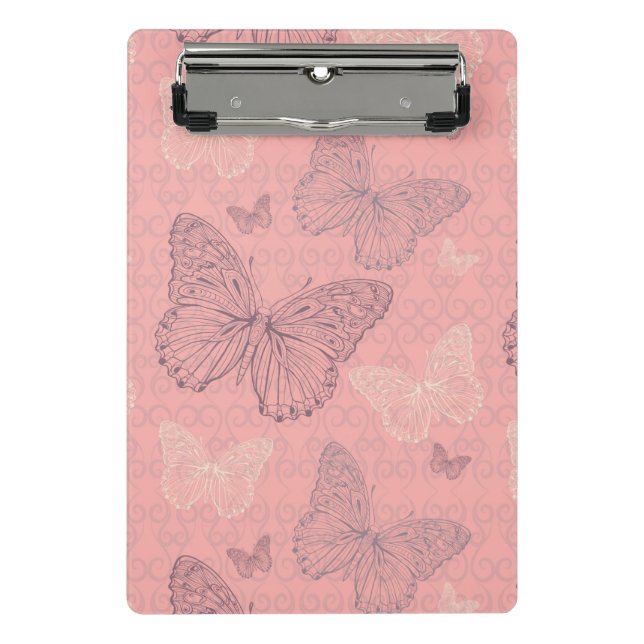 Mini Porte-bloc Le rose de papillon (Devant)