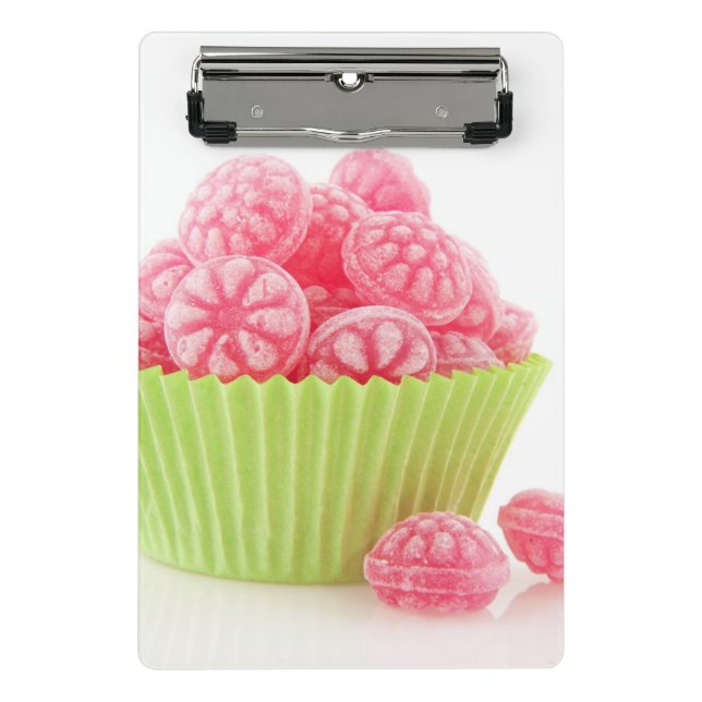 Mini Porte-bloc Les bonbons savoureux à sucrerie de framboise dans (Devant)