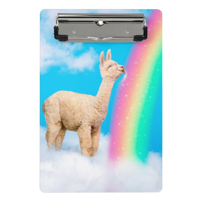 Mini Porte-bloc Llama Licking Rainbow (Devant)