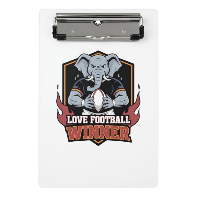 Mini Porte-bloc love football  (Devant)