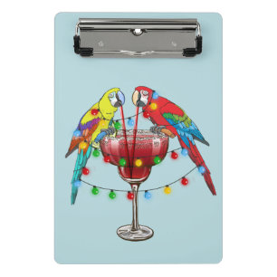 Mini Porte-bloc Macaws Tropical Boire Du Vin
