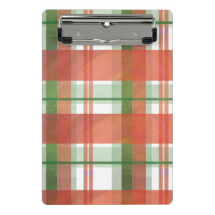 Mini Porte-bloc Madras Plaid Noël