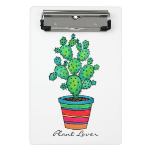 Mini Porte-bloc Magnifique Cactus Aquarelle En Beau Pot