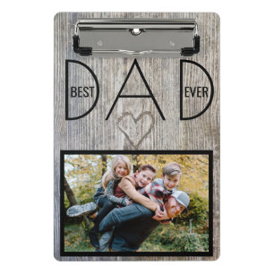 Mini Porte-bloc Meilleur Papa Jamais, Notre Super Papa Photo Fête 