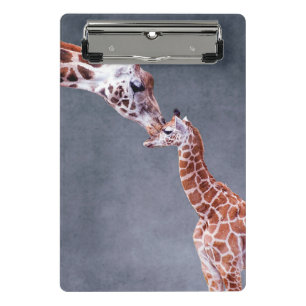 Mini Porte-bloc Mère des images   de Getty et girafe de bébé