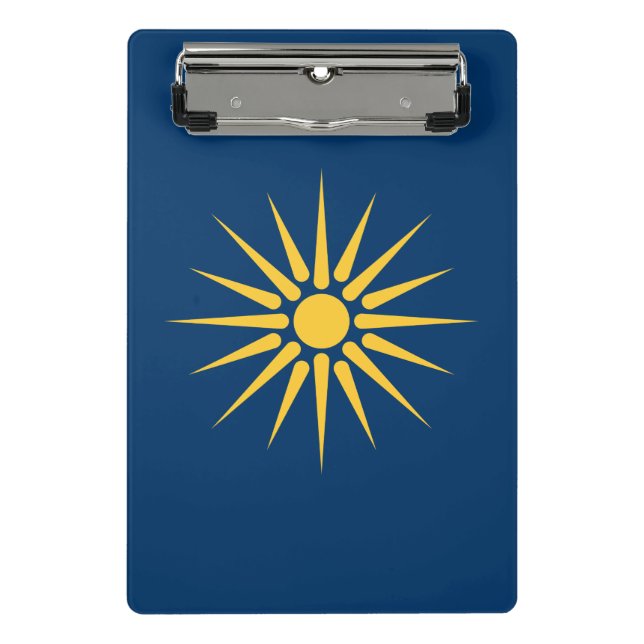 Mini Porte-bloc Mini clipboard with flag of Macedonia, Greece (Devant)