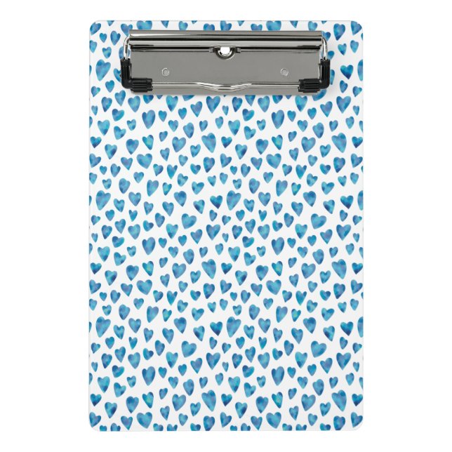 Mini Porte-bloc Mini Porte - bloc Coeur Bleu (Devant)