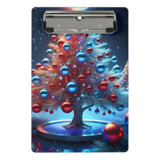 Mini Porte-bloc Minicarpeta de pinza navidad 1 - 002