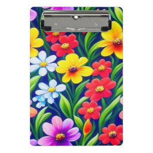 Mini Porte-bloc Modèle floral coloré