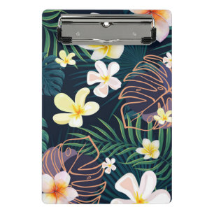 Mini Porte-bloc Monstère tropicale fleurs de plumeria feuille