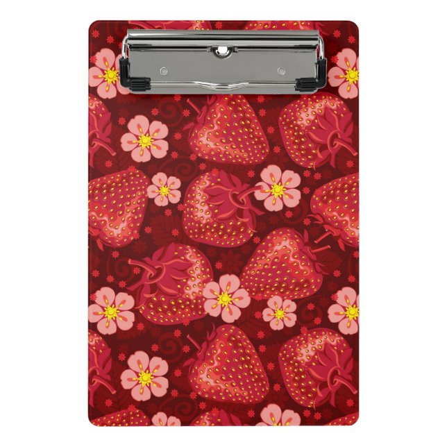 Mini Porte-bloc Motif 2 2 de fraise (Devant)