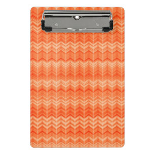 Mini Porte-bloc Motif abstrait de textile de zigzag de rouge