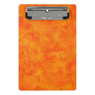 Mini Porte-bloc Motif Abstrait orange