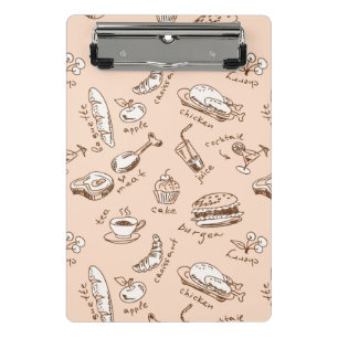 Mini Porte-bloc Motif avec la nourriture