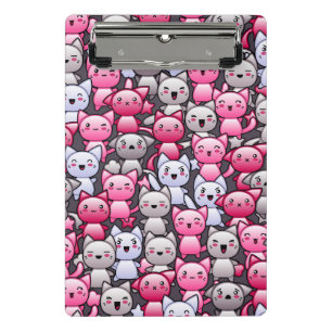 Mini Porte-bloc motif avec les chats mignons 2 de griffonnage de