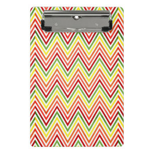 Mini Porte-bloc Motif coloré de Chevron de zigzag