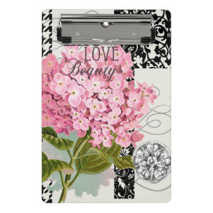 Mini Porte-bloc Motif Damas Décor Floral Joli