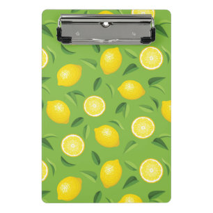 Mini Porte-bloc Motif d'arrière - plan de citrons