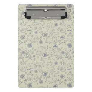 Mini Porte-bloc Motif de bande dessinée avec les chats drôles